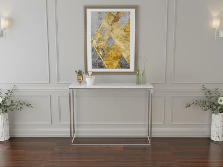 Aurora Konsol Beyaz Gümüş 4